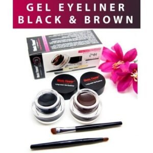 Flower Gel Black +Brown 2 Color Gel Eyeliner