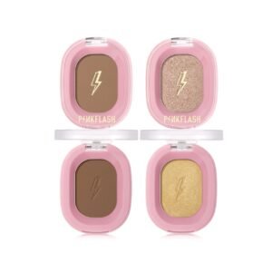 Pink Flash shimmer Highlighter  And matte countour powder